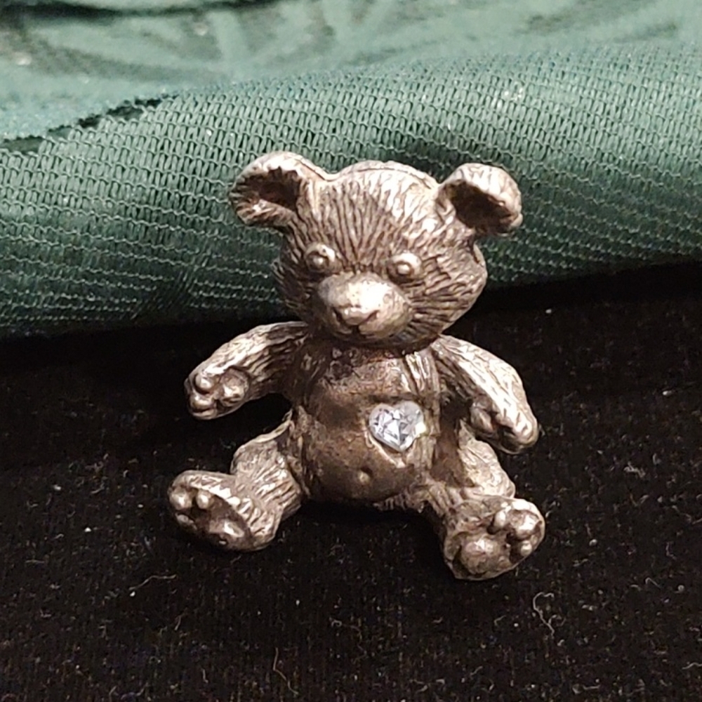 Vintage Spoontiques teddy bear figure for any Pewter collectors.